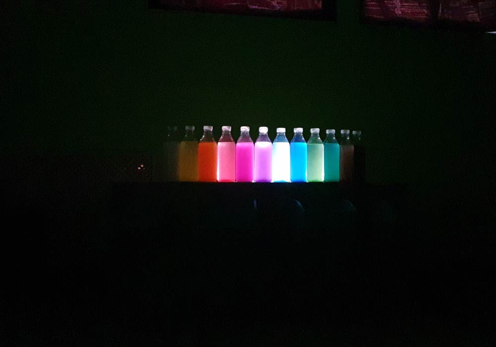 experimentos con colores y luces